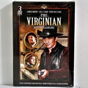 THE VIRGINIAN BEST OF SEASON ONE 3-DVD SET, James Drury, Lee J. Cobb~ BRAND NEW!